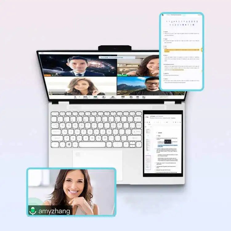 Hot Sale Dual Screen 15.6+7 Inch N95 2K Screen Business Laptop