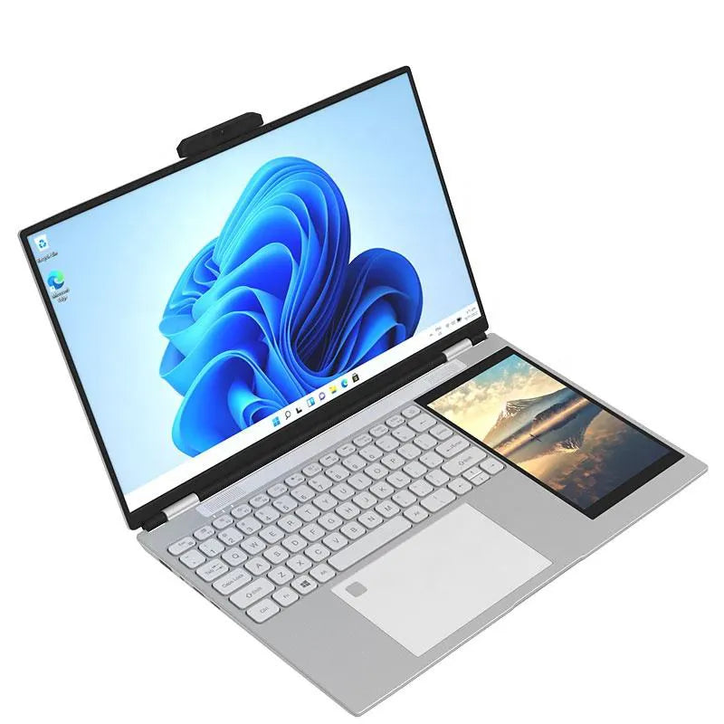 Hot Sale Dual Screen 15.6+7 Inch N95 2K Screen Business Laptop