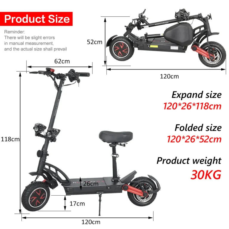 UK EU Dropshipping Strong Power KUGOO G Booster E Scooter