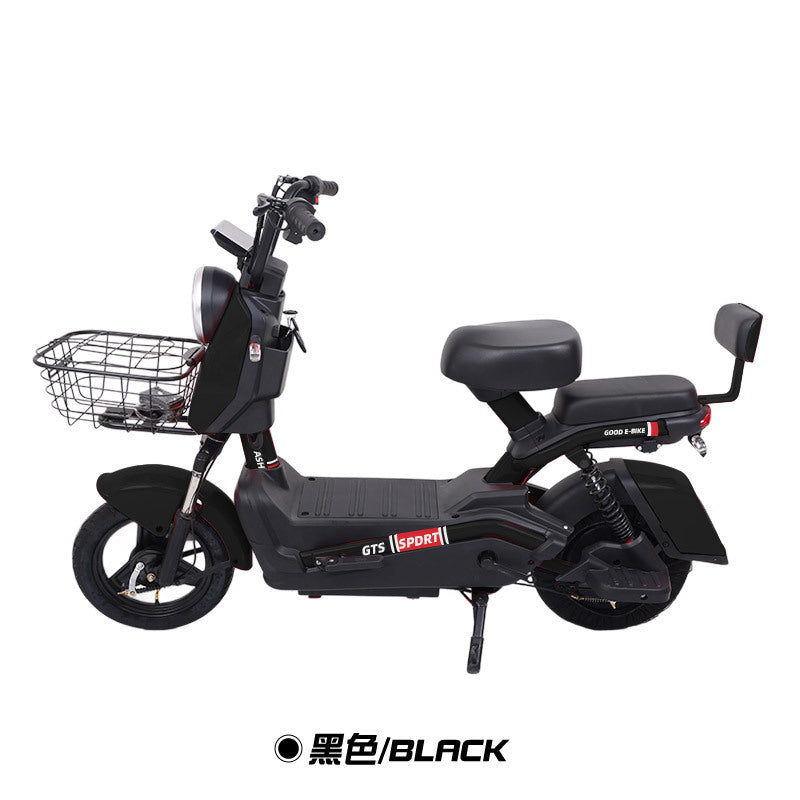 14-inch Cool Station Electric Vehicle, Two-seater Small Scooter, Two-wheeled Electric Bicycle, Cross-border Foreign Trade Battery Vehicle Manufacturer