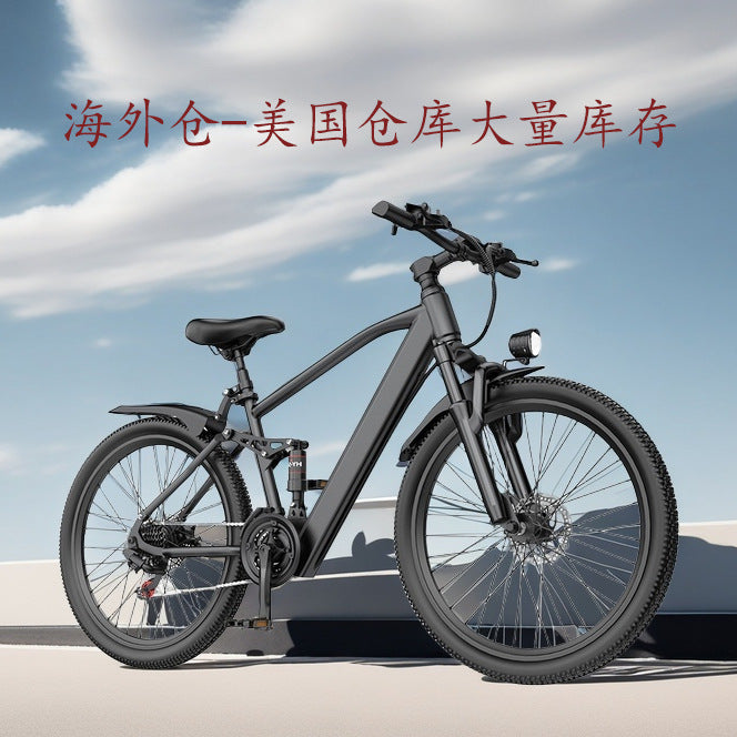 Overseas warehouse US European ebike electric mountain bike lithium battery Shimano 21-speed electric vehicle