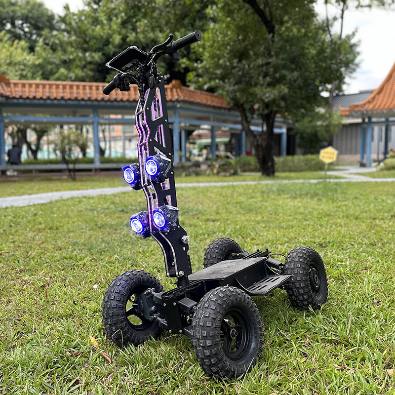 MIA 13-inch four-wheel electric scooter high-speed dual-drive four-wheel drive off-road vehicle outdoor military and police patrol car foldable