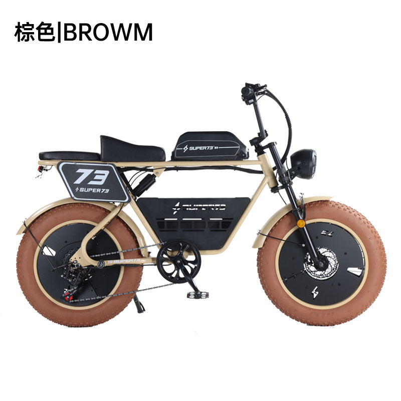 Electric vehicle factory S73 modified snowmobile off-road mountain bike foreign trade Tianjin electric vehicle manufacturer lithium battery