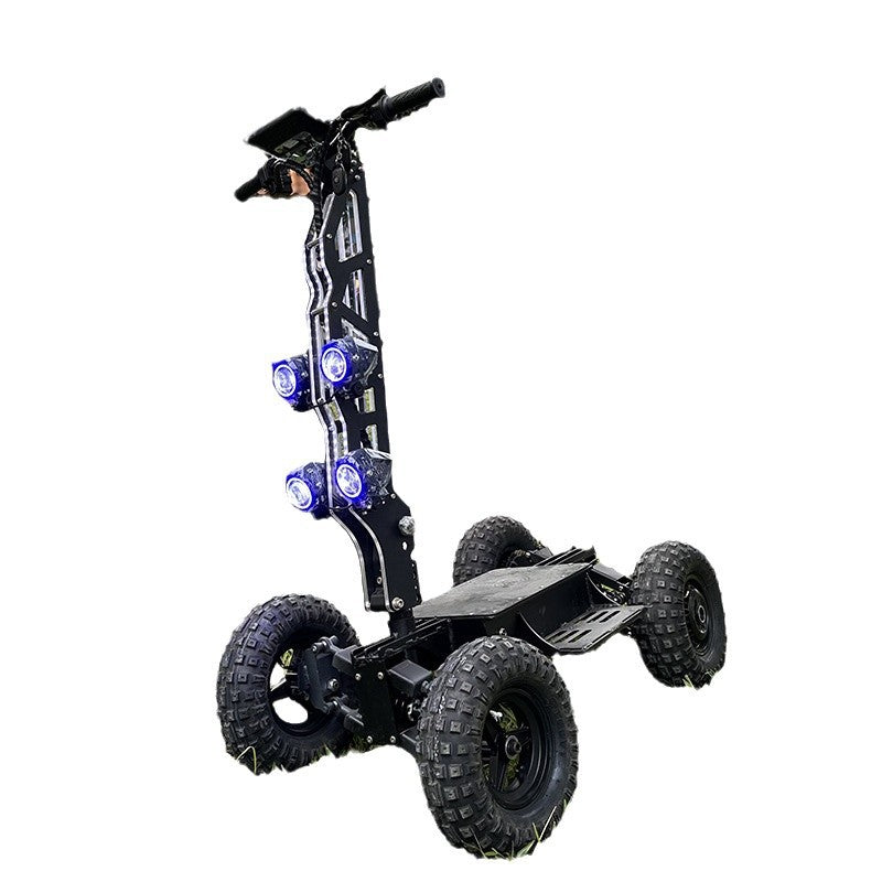 MIA 13-inch four-wheel electric scooter high-speed dual-drive four-wheel drive off-road vehicle outdoor military and police patrol car foldable