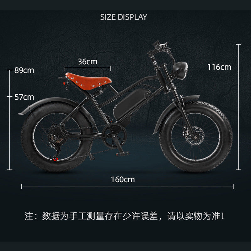 Not including shipping, retro old American export snowmobile off-road electric bicycle scooter lithium battery 20 inch wheel