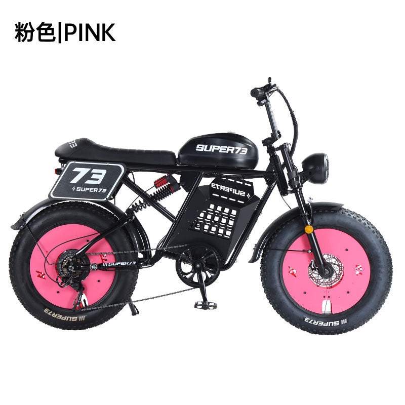SUPER73 off-road electric bicycle for export, a fat tire lithium-powered mountain bike, a popular model from the original factory