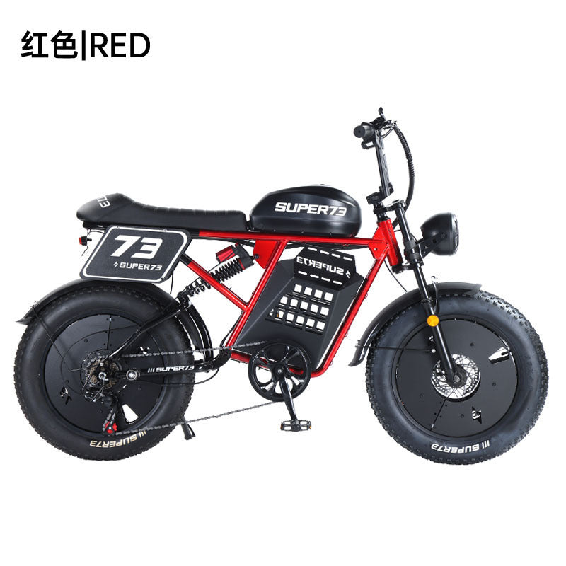 SUPER73 off-road electric bicycle for export, a fat tire lithium-powered mountain bike, a popular model from the original factory
