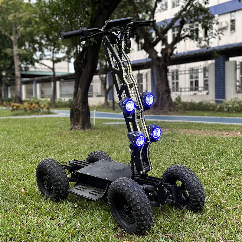 MIA 13-inch four-wheel electric scooter high-speed dual-drive four-wheel drive off-road vehicle outdoor military and police patrol car foldable