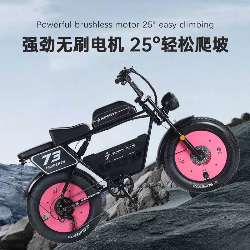 Electric vehicle factory S73 modified snowmobile off-road mountain bike foreign trade Tianjin electric vehicle manufacturer lithium battery