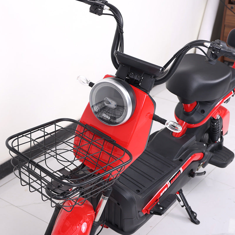 14-inch Cool Station Electric Vehicle, Two-seater Small Scooter, Two-wheeled Electric Bicycle, Cross-border Foreign Trade Battery Vehicle Manufacturer