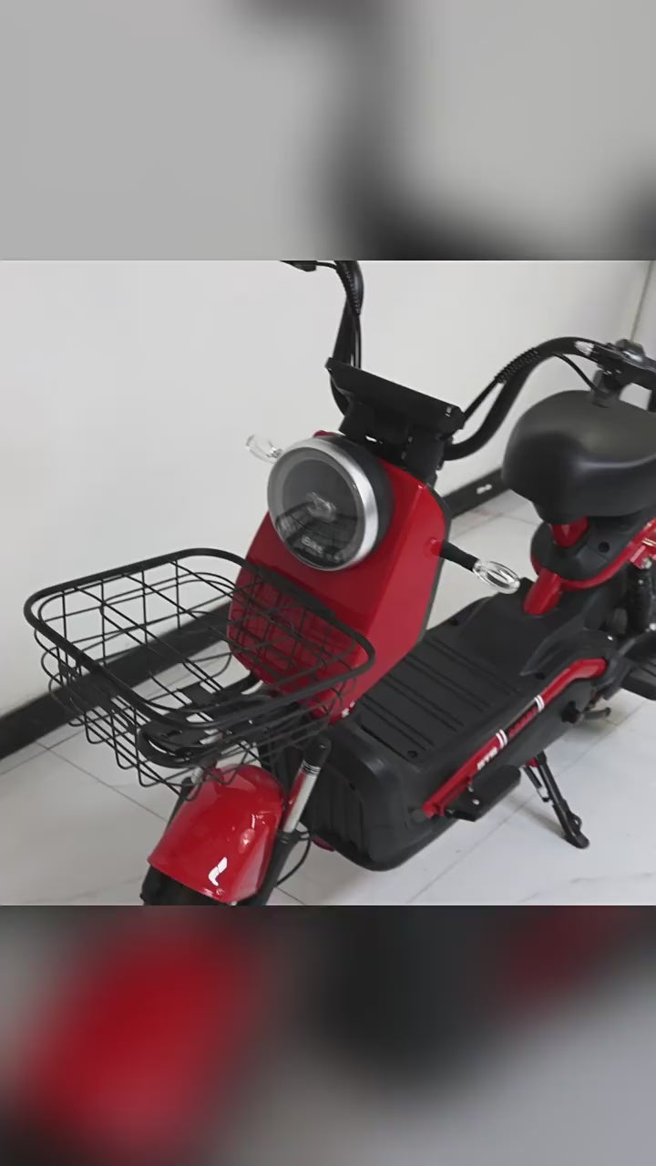 14-inch Cool Station Electric Vehicle, Two-seater Small Scooter, Two-wheeled Electric Bicycle, Cross-border Foreign Trade Battery Vehicle Manufacturer
